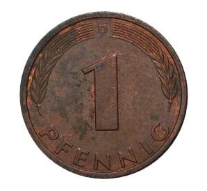 1 пфенниг 1982 года D — Фото №2