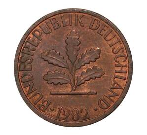 1 пфенниг 1982 года J — Фото №1