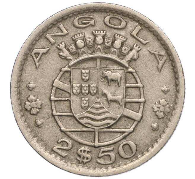Монета 2.50 эскудо 1956 года Португальская Ангола (Артикул K11-98403)
