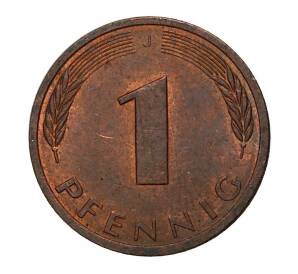 1 пфенниг 1982 года J — Фото №2