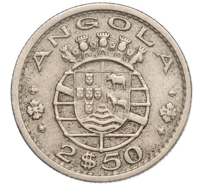 Монета 2.50 эскудо 1956 года Португальская Ангола (Артикул K11-98407)