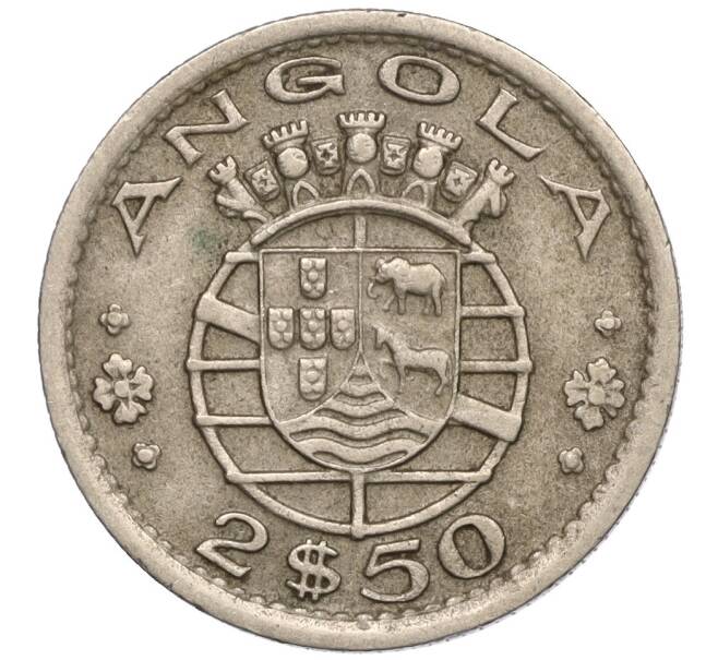 Монета 2.50 эскудо 1956 года Португальская Ангола (Артикул K11-98410)