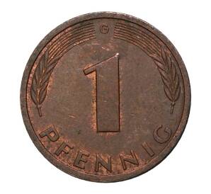 1 пфенниг 1982 года G — Фото №2