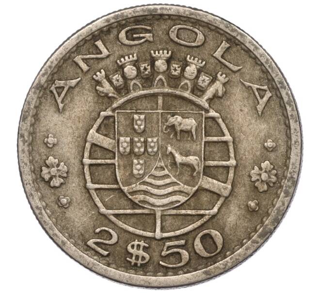 Монета 2.50 эскудо 1967 года Португальская Ангола (Артикул K11-98418)