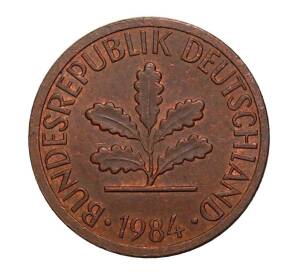 1 пфенниг 1984 года J — Фото №1