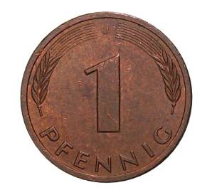 1 пфенниг 1984 года J — Фото №2