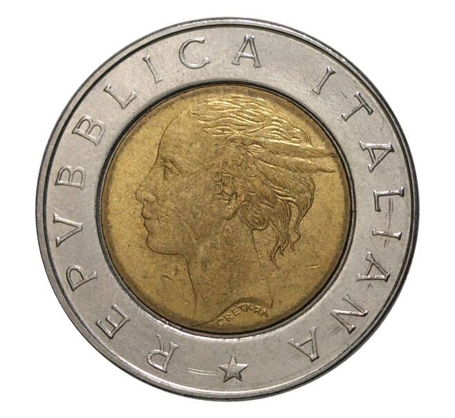 Монета 500 лир 1992 года (Артикул: M2-4113) — Фото №2