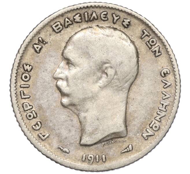 Монета 1 драхма 1911 года Греция (Артикул K11-98528)
