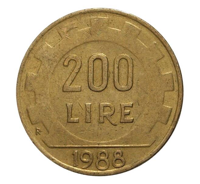 Монета 200 лир 1988 года (Артикул: M2-4117) — Фото №1