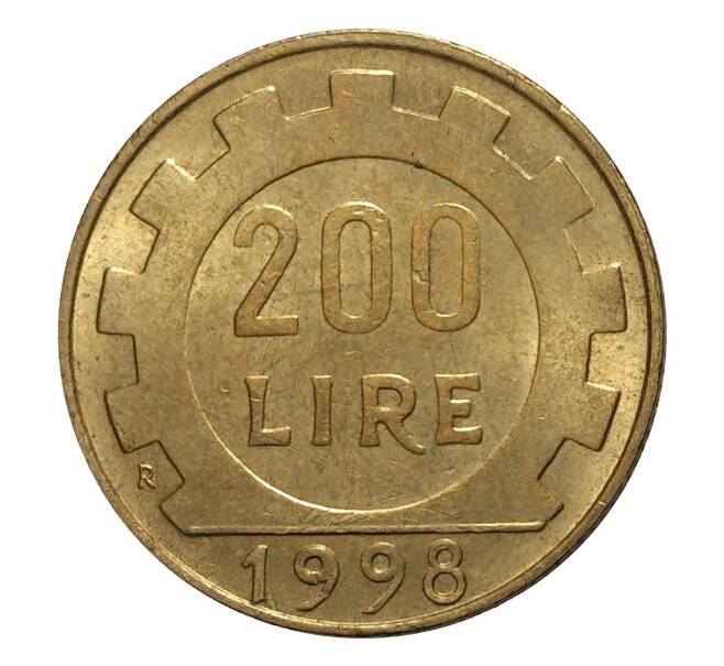 Монета 200 лир 1998 года (Артикул: M2-4120) — Фото №1