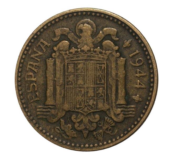Монета 1 песета 1944 года (Артикул: M2-4121) — Фото №1