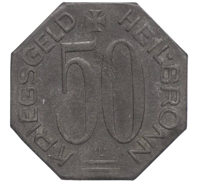 Монета 50 пфеннигов 1918 года Германия — город Хайльбронн (Нотгельд) (Артикул: K11-98747) — Фото №2