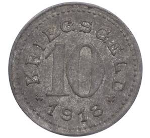 10 пфеннигов 1918 года Германия — город Балинген (Нотгельд) — Фото №2