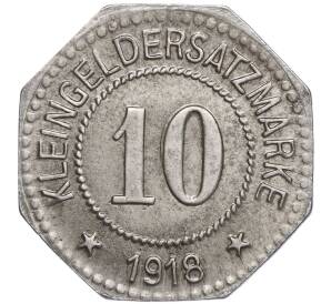 10 пфеннигов 1918 года Германия — город Цвиккау (Нотгельд)