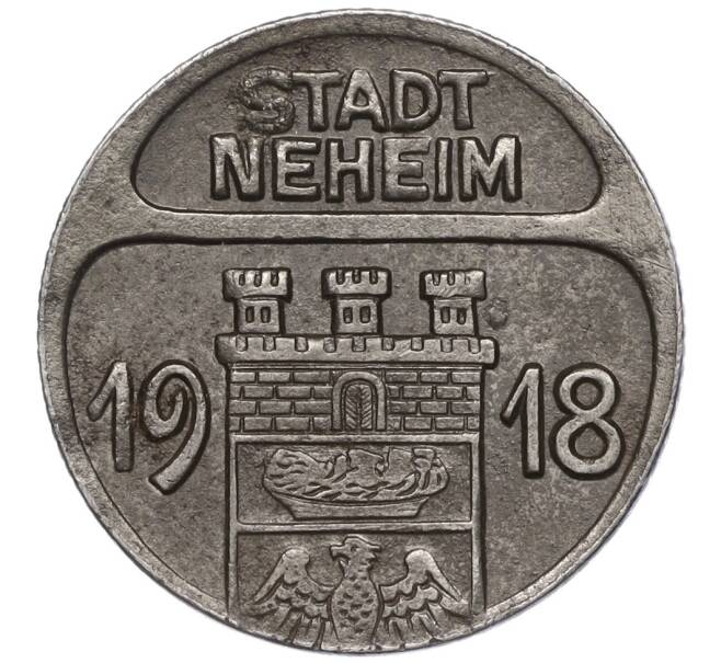 Монета 50 пфеннигов 1918 года Германия — город Нехайм (Нотгельд) (Артикул K11-98754)
