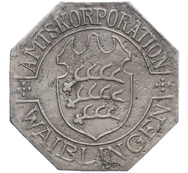 Монета 50 пфеннигов 1918 года Германия — город Вайблинген (Нотгельд) (Артикул K11-98761)