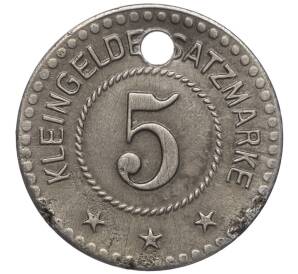 5 пфеннигов 1918 года Германия — город Вайльбург-на-Лане (Нотгельд) — Фото №2