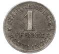 Монета 1 пфенниг 1920 года Германия — город Ройтлинген (Нотгельд) (Артикул K11-98766)