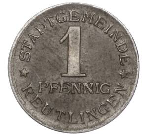 1 пфенниг 1920 года Германия — город Ройтлинген (Нотгельд)