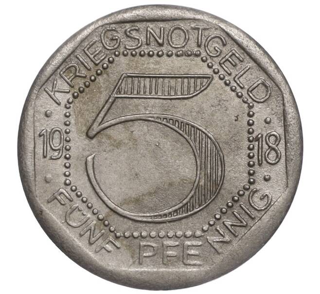 Монета 5 пфеннигов 1918 года Германия — город Хорб (Нотгельд) (Артикул K11-98768)