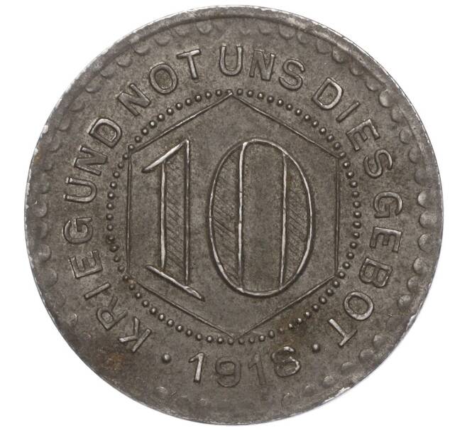 Монета 10 пфеннигов 1918 года Германия — город Кальв (Нотгельд) (Артикул: K11-98772) — Фото №2