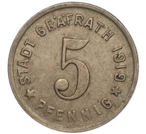 5 пфеннигов 1919 года Германия — город Грефрат (Нотгельд)