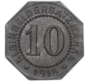 10 пфеннигов 1916 года Германия — город (Нотгельд) — Фото №2