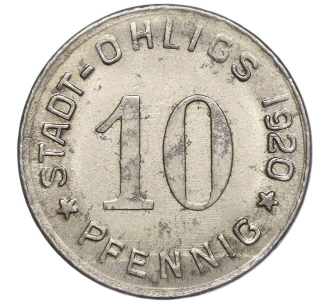 Монета 10 пфеннигов 1920 года Германия — город Олигс (Нотгельд) (Артикул: K11-98783) — Фото №2