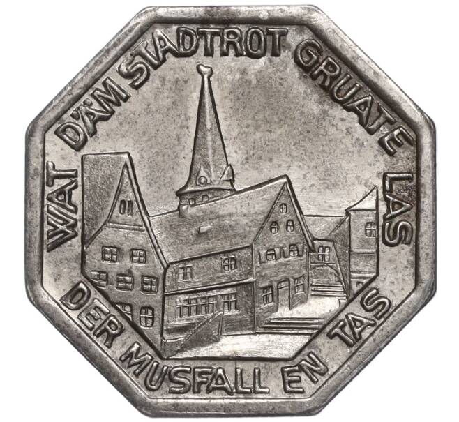 Монета 25 пфеннигов 1921 года Германия — город Мюльхайм-на-Руре (Нотгельд) (Артикул: K11-98791) — Фото №1