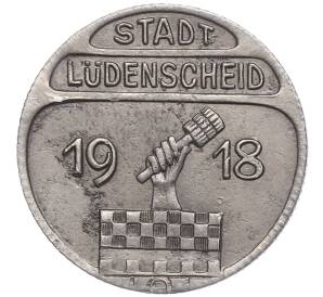 50 пфеннигов 1918 года Германия — город Люденшайд (Нотгельд) — Фото №1