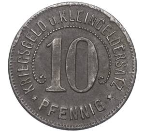 10 пфеннигов 1918 года Германия — город Нюртинген (Нотгельд) — Фото №2
