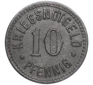 10 пфеннигов 1918 года Германия — город Троссинген (Нотгельд) — Фото №2
