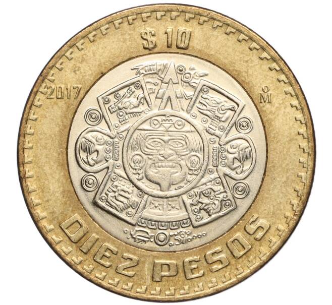 Монета 10 песо 2017 года Мексика (Артикул K11-98911)