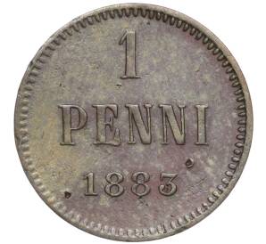 1 пенни 1883 года Русская Финляндия — Фото №1