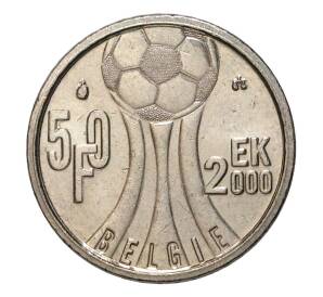 50 франков 2000 года Чемпионат Европы по футболу — Надпись «BELGIE» на фламандском — Фото №1