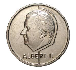 50 франков 2000 года Чемпионат Европы по футболу — Надпись «BELGIE» на фламандском — Фото №2