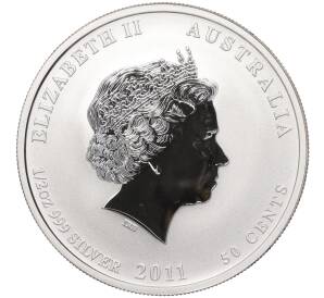 50 центов 2011 года Австралия «Китайский гороскоп — Год кролика» — Фото №2