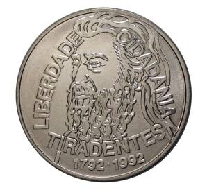 5000 крузейро 1992 года 200 лет со дня смерти Тирадентиса — Фото №1
