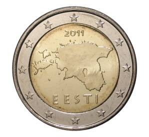 2 евро 2011 года Эстония — Фото №1