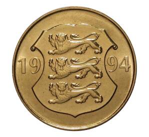 5 крон 1994 года Эстония «75 лет Банку Эстонии»