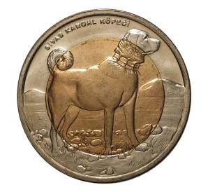 1 лира 2010 года Собака — Фото №1