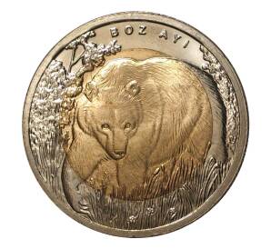 1 лира 2011 года Медведь — Фото №1