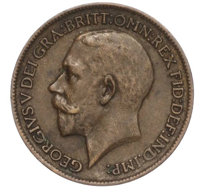 Монета 1 фартинг 1912 года Великобритания (Артикул K11-99654)