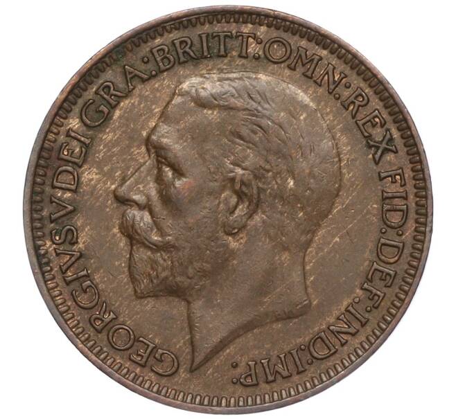 Монета 1 фартинг 1934 года Великобритания (Артикул K11-99705)