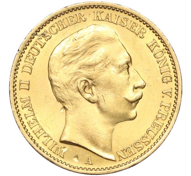 Монета 20 марок 1910 года А Германия (Пруссия) (Артикул: M2-67199) — Фото №1