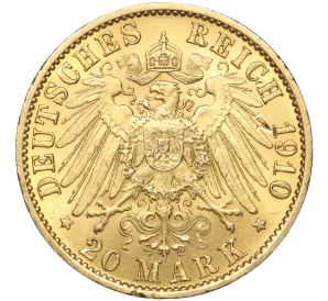 20 марок 1910 года А Германия (Пруссия)