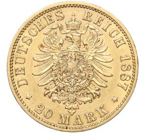 20 марок 1887 года А Германия (Пруссия) — Фото №2