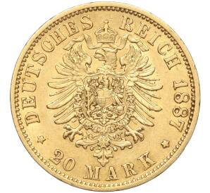 20 марок 1887 года А Германия (Пруссия) — Фото №2