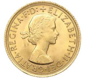 1 соверен 1966 года Великобритания — Фото №2