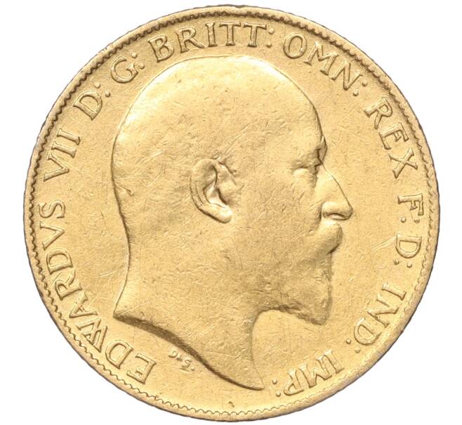 Монета 1/2 соверена 1902 года Великобритания (Артикул: M2-67205) — Фото №2